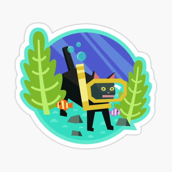 Item preview, Gato de buceo Katamari Damacy designed and sold by andrewmdesign.