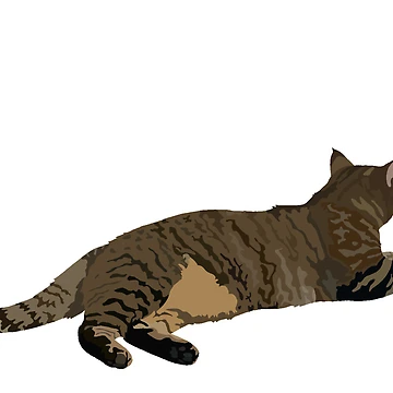 Artwork thumbnail, Relaxed Tabby by ryelyb-d