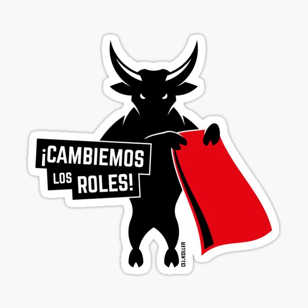 Item preview, ¡Cambiemos Los Roles! (Contra La Tauromaquia / 2C) designed and sold by Roderix.