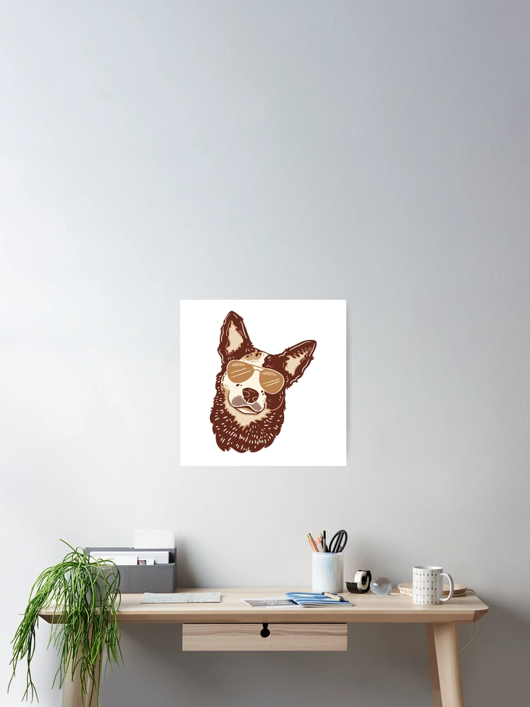 Thumbnail 2 of 3, Poster, Red Heeler designed and sold by taylorsarttable.