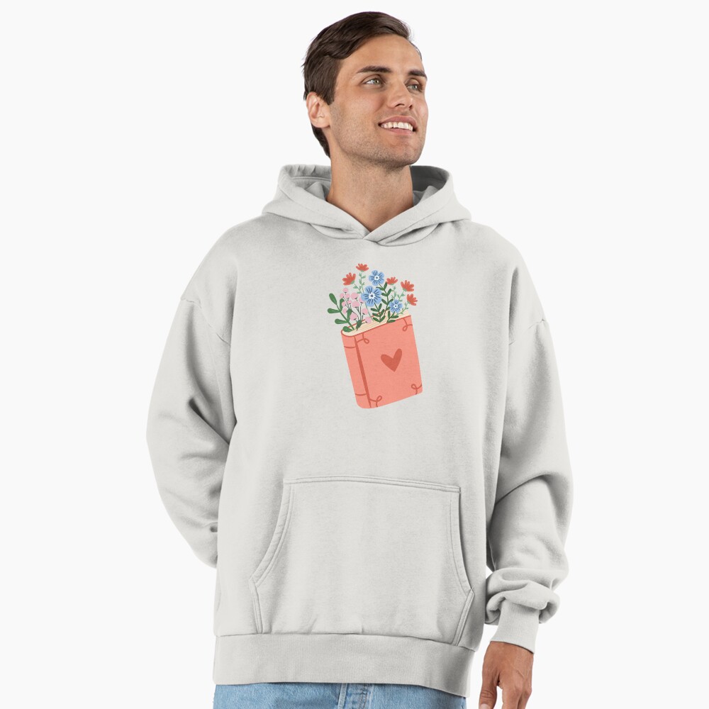 Vista previa del artículo con la obra «Sudadera con capucha oversize prémium», diseñado y vendido por indiebookster.