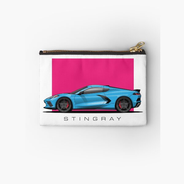 Item preview, Chevy Corvette C8 Blue Illustration designed and sold by blackdogshop.