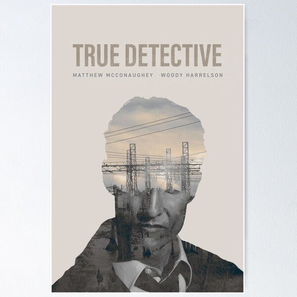 Aperçu de l'œuvre Affiche de la saison 1 de True Detective créée et vendue par cult24.