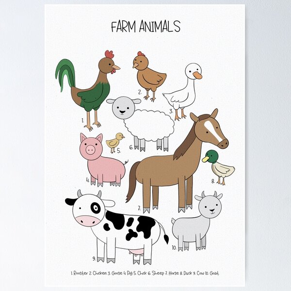 Item preview, Impresión de vivero de animales de granja designed and sold by Sasha Stasiuk.