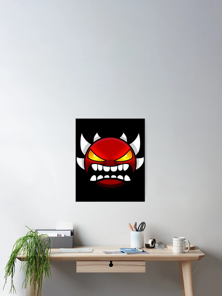 Thumbnail 2 of 3, Poster, angry geometry dash designed and sold by shen-illaz.