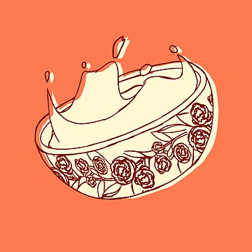 Artwork thumbnail, Grapefruit Pink Breakfast Bowl by eye-hwang