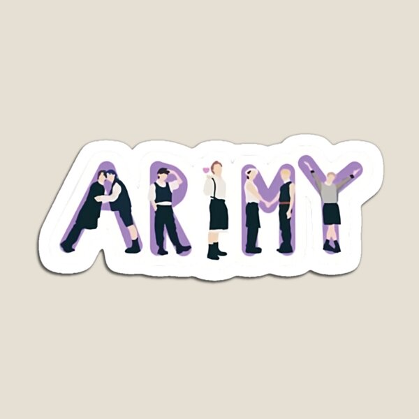 Aperçu de l'œuvre ARMY BTS, membres joyeux créée et vendue par HuskyTopia.