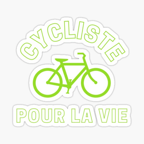 Aperçu de l'œuvre Cycliste pour la vie créée et vendue par MerchQuiTue.