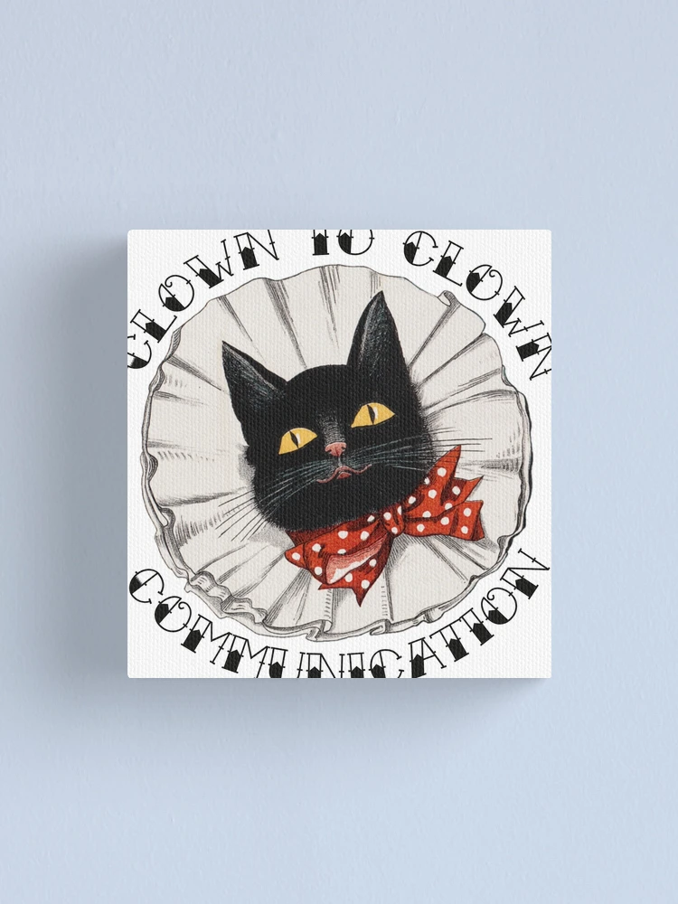 Thumbnail 1 of 3, Canvas Print, Clown Cat designed and sold by TheWizardRyn.