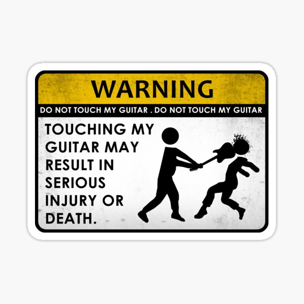 Artikelvorschau, BERÜHREN SIE MEINE GITARRE NICHT entworfen und verkauft von CAUTION SHOP.
