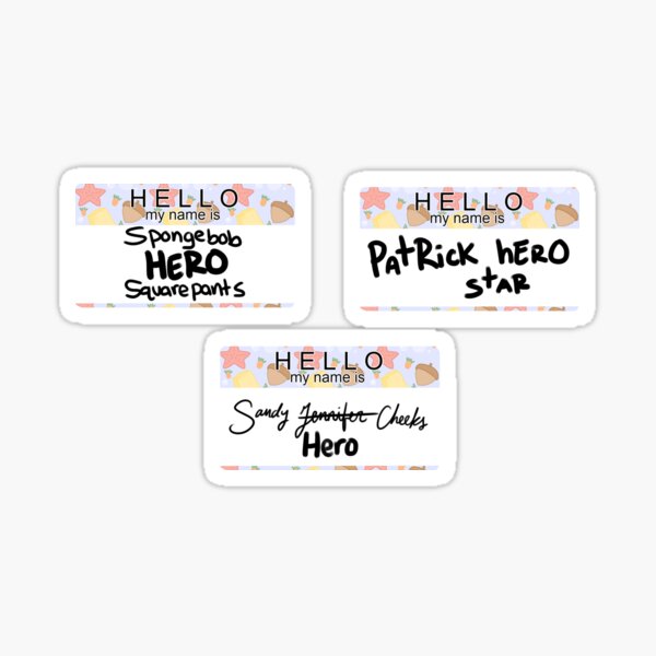Artikelvorschau, Held ist mein zweiter Name Sticker Pack entworfen und verkauft von and-allthatjazz.