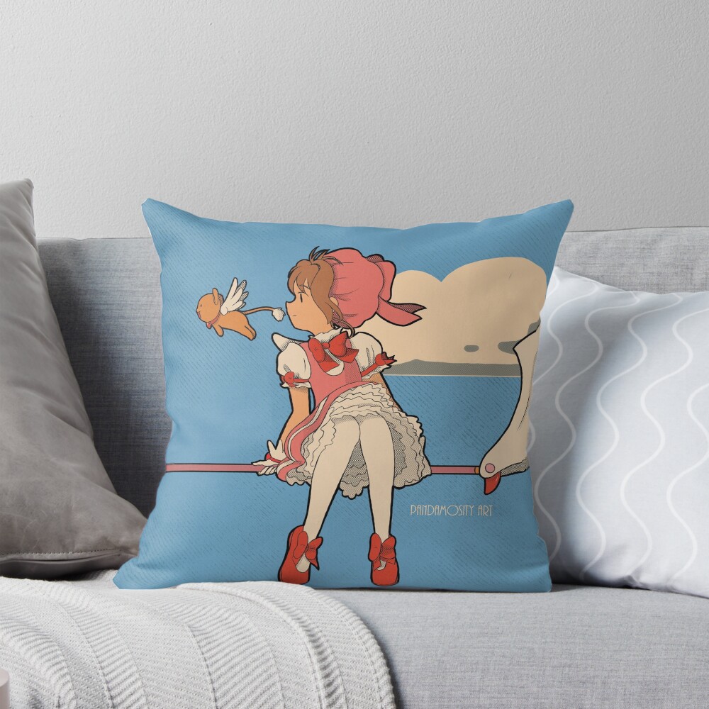 Item preview, Throw Pillow designed and sold by pandamosityart.