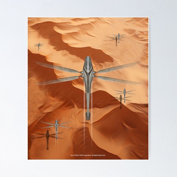 Item preview, Ornithopters flying over the desert of Arrakis designed and sold by Andrew Shishkin.