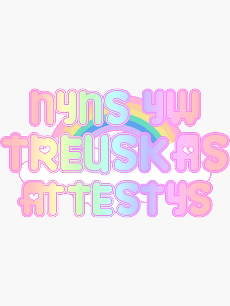 Thumbnail 3 von 3, Sticker, Nyns Yw Treuskas Attestys – Transphobie ist nicht attestiert designt und verkauft von Niwlen Ster.