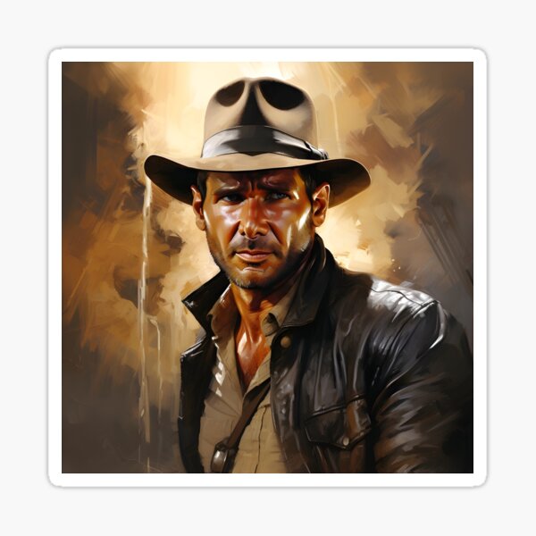 Aperçu de l'œuvre Peinture d'Indiana Jones créée et vendue par Saxon Designs.