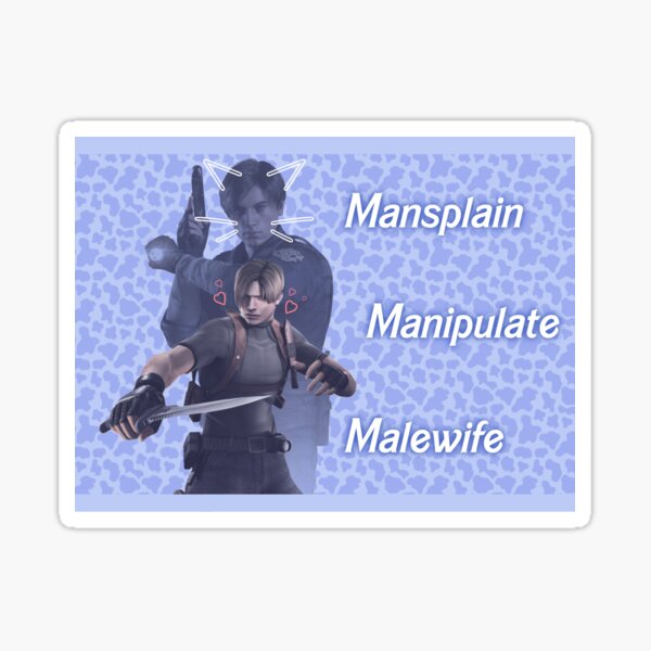 Item preview, Mansplain, Manipulate, Malewife Leon (Cow) designed and sold by IRLPeachTea.