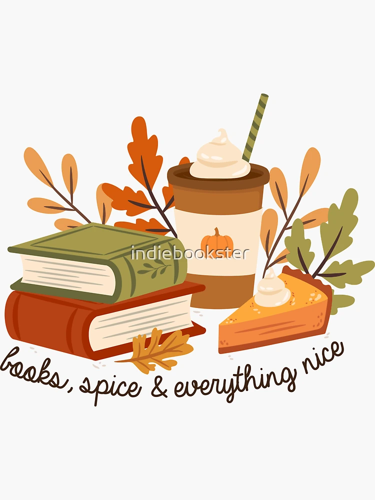 Aperçu 3 sur 3. Sticker avec l'œuvre des livres, des épices et tout ce qui est bien créée et vendue par indiebookster.