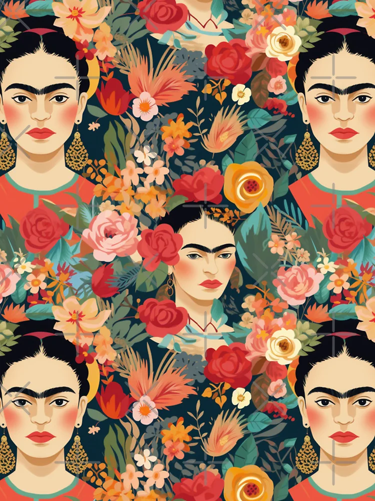 Thumbnail 4 of 4, iPhone Case, Floral Frida Kahlo designed and sold by bigmoments.