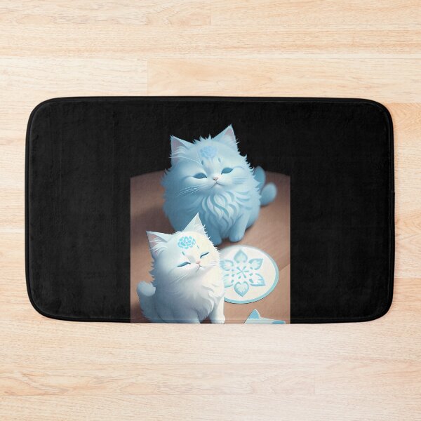 Item preview, Calm Meditation with Cyanotype Cat designed and sold by Mechanical-Artt.