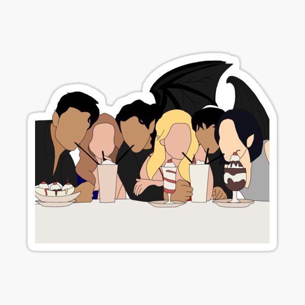 Aperçu de l'œuvre ACOTAR Inner Circle Friends inspiré créée et vendue par faithhhhk.