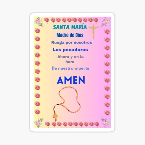 Item preview, Copia de Ave María, oración designed and sold by PatyCreations.