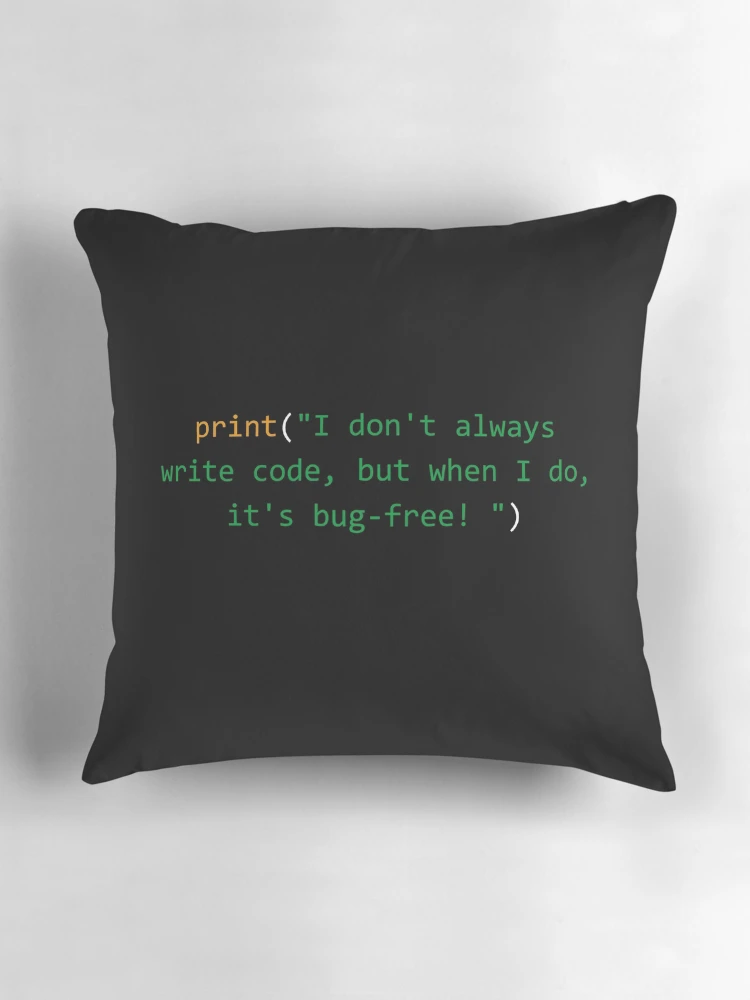 Thumbnail 3 of 4, Pillow, Funny program software developer designed and sold by Mateusz Majcherek.