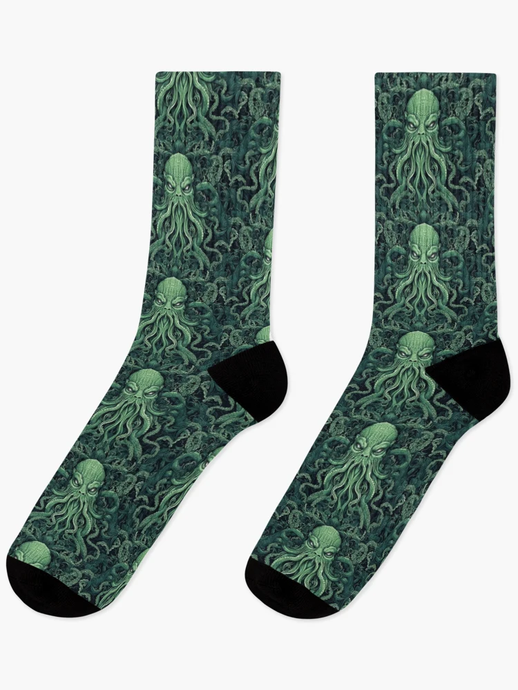 Thumbnail 1 of 5, Socks, Cosmic Horror Cthulhu designed and sold by QuestingCloset.