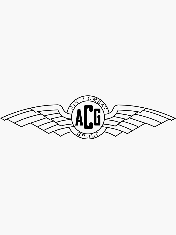 Thumbnail 3 of 3, Sticker, ACG Black Logo designed and sold by Aircombatgroup.