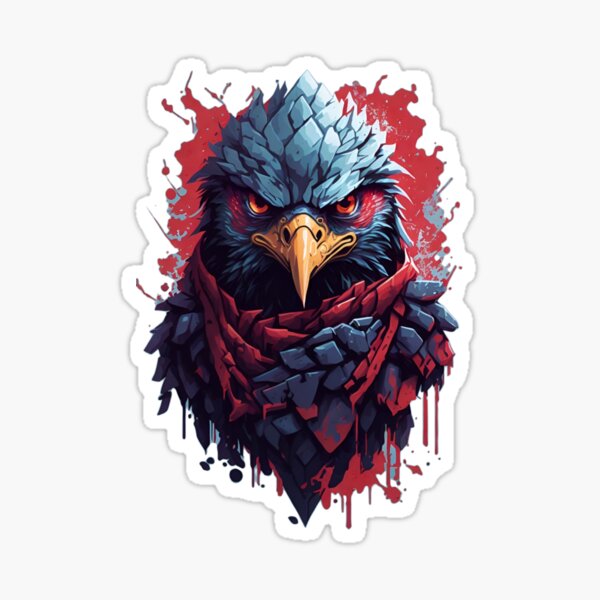 Aperçu de l'œuvre Buste d'aigle chasseur créée et vendue par RabbitPrints.