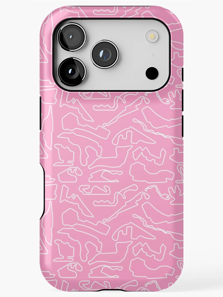 Imagen 1 de 4, Funda de iPhone con la obra Pistas de F1 2025 (rosa), diseñada y vendida por ThePredestined.