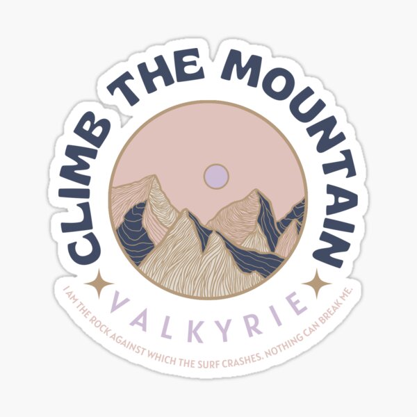 Aperçu de l'œuvre Escaladez la montagne Valkyrie - Acotar créée et vendue par Revolocity Designs.
