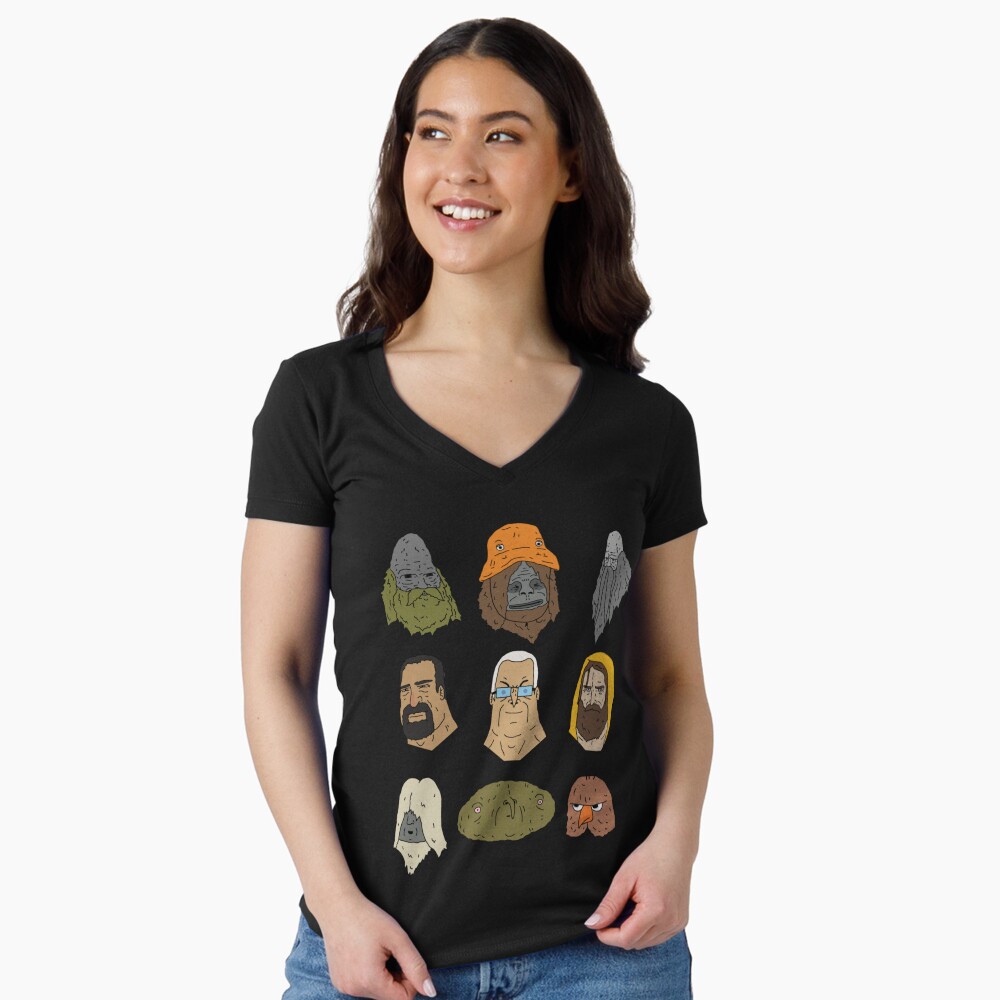 Aperçu de l'œuvre T-shirt moulant col V créée et vendue par LunaKoelpin.
