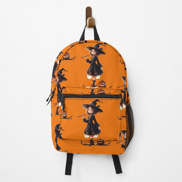 Item preview, Cute witch cartoon celebrating halloween. designed and sold by PhotoSticker-YY.