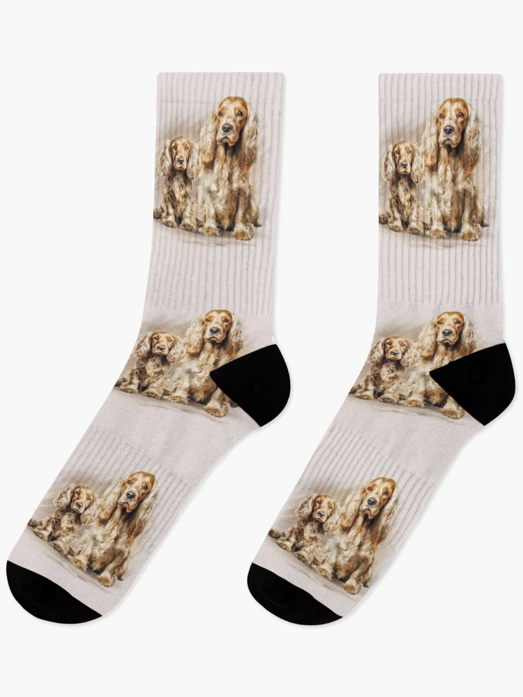 Thumbnail 1 von 5, Socken, Cocker Spaniel Welpen designt und verkauft von DerSenat.