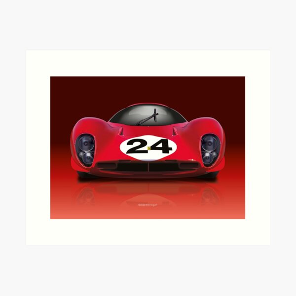 Artikelvorschau, Viele Ferrari 330-Artikel – P4-Langstreckenrennwagen – Le-Mans-Rennwagen entworfen und verkauft von Billers Art.