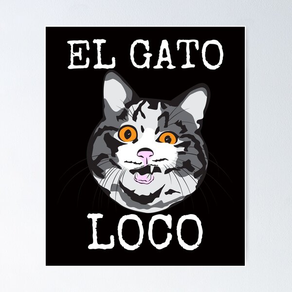 Artikelvorschau, Lustige El Gato Loco Crazy Kitten Katzenliebhaber adoptieren Katzen entworfen und verkauft von MagicSD Designs.