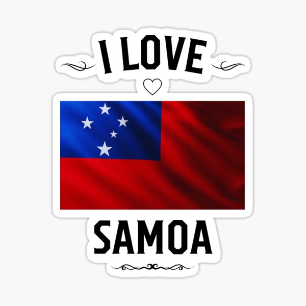Aperçu de l'œuvre J'aime Samoa créée et vendue par LoveMyRoots.