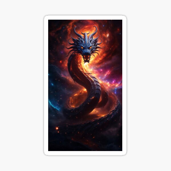 Aperçu de l'œuvre Dragon Galactique créée et vendue par ROKANDESIGNART.