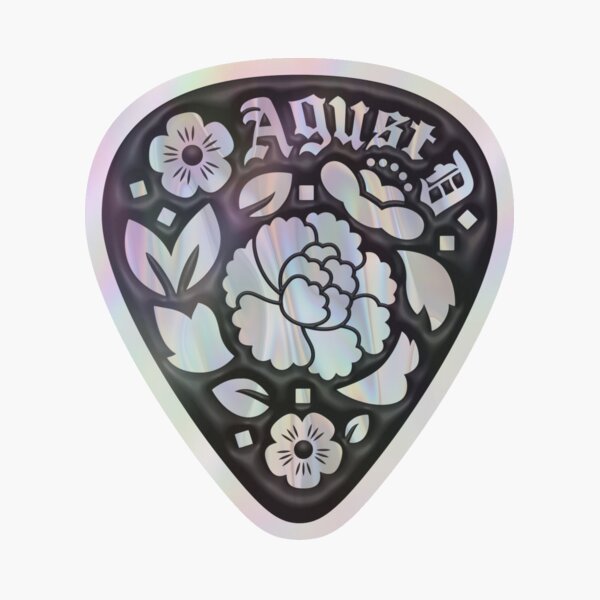 Item preview, Púa de guitarra Agust D Lotus designed and sold by loonylunaART.