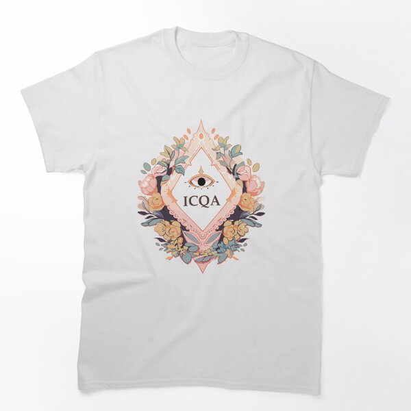 Item preview, Pink ICQA Floral Badge designed and sold by SweetClicks123.