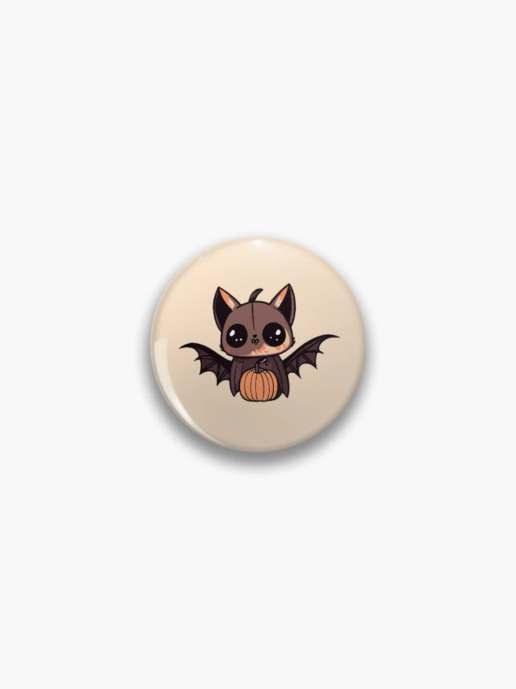 Thumbnail 1 of 3, Pin, Cute Halloween - Bat Girl designed and sold by ArchieDid.