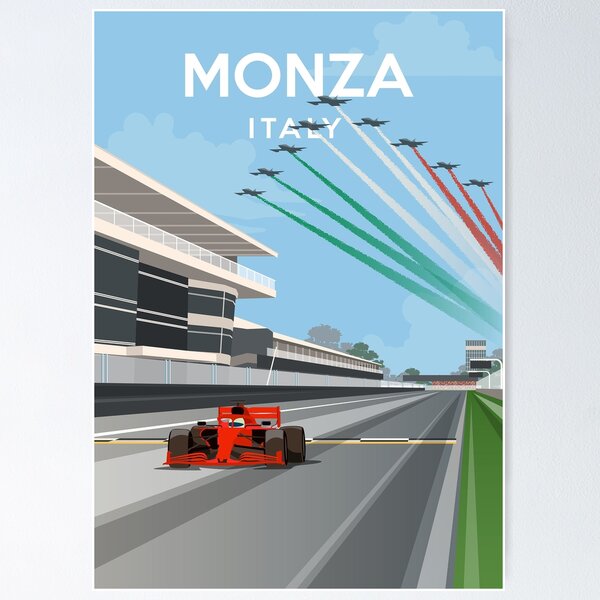 Item preview, Monza Italia Póster designed and sold by MargarethRich.