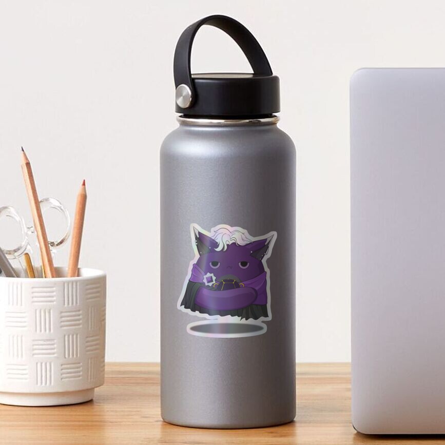 Vista previa del artículo con la obra «Pegatina holográfica», diseñado y vendido por ThreadRose.