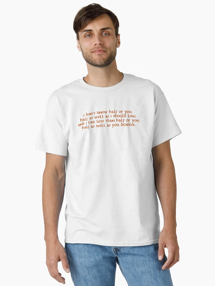 Aperçu 2 sur 7. T-shirt classique avec l'œuvre Citation d'anniversaire de Bilbo - J.R.R. Citation de Tolkien créée et vendue par Scott Auld's Merch Shop.