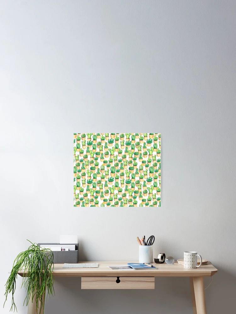 Thumbnail 2 of 3, Poster, Funky Cactus Print designed and sold by SoNifty.