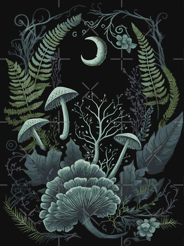 Aperçu 7 sur 7. T-shirt essentiel avec l'œuvre Art botanique sorcier créée et vendue par Enyr.