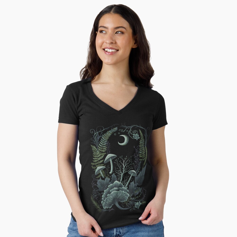 Aperçu de l'œuvre T-shirt moulant col V créée et vendue par Enyr.