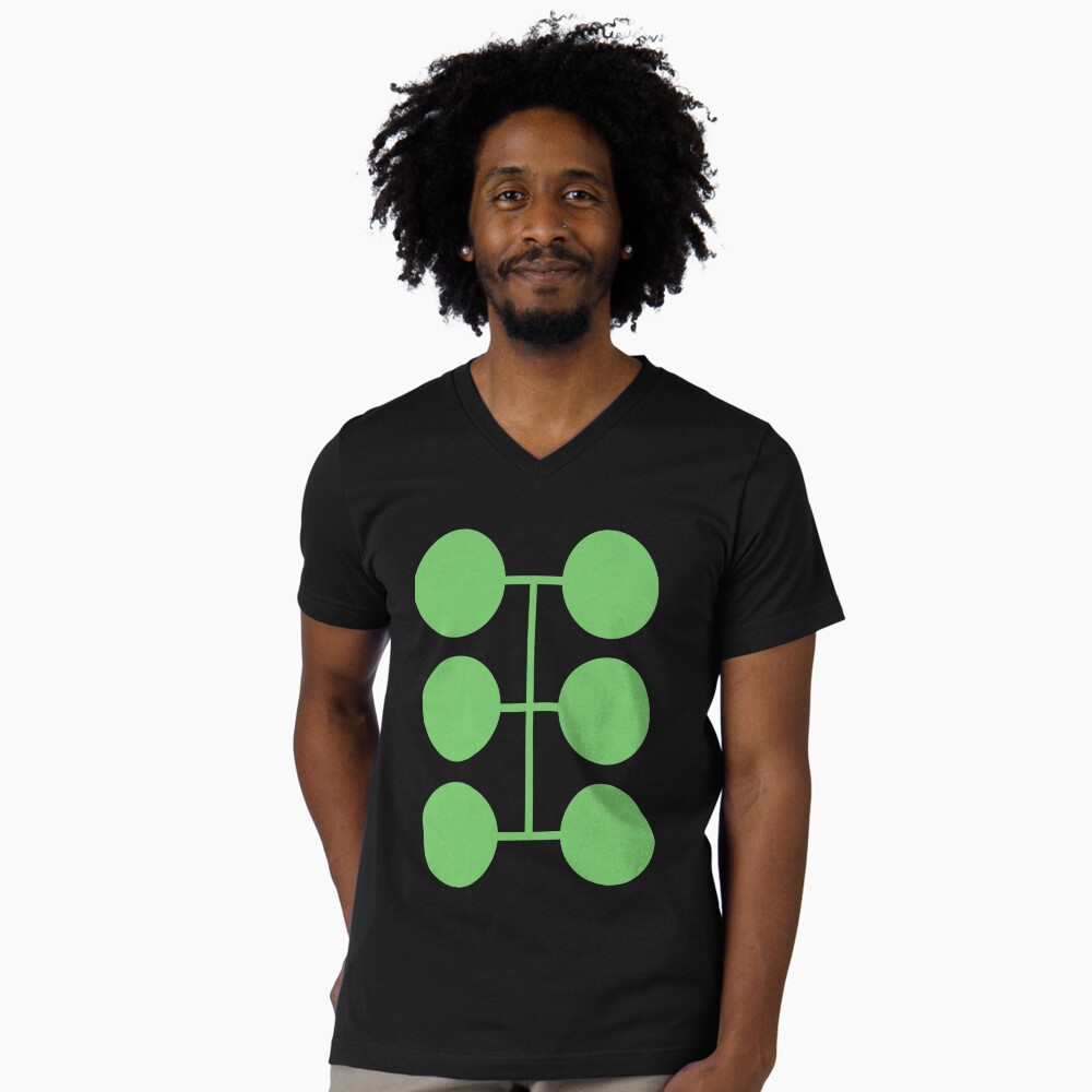 Vista previa del artículo con la obra «Camiseta de cuello en V», diseñado y vendido por ElvieKunze.