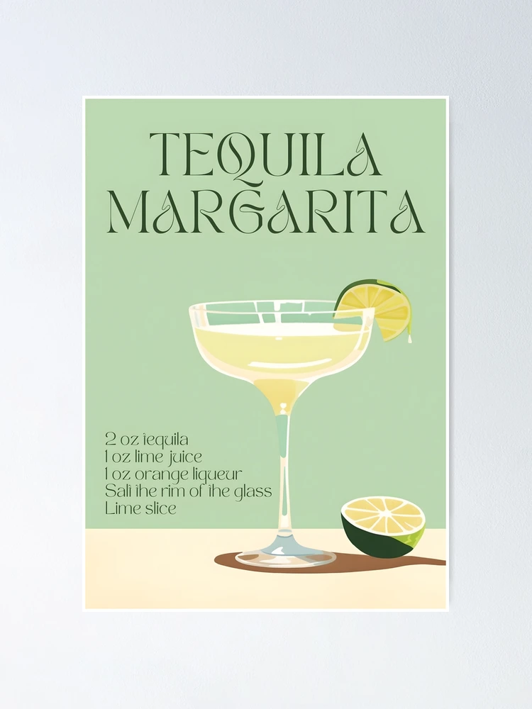 Imagen 1 de 3, Póster con la obra Margarita Tequila, diseñada y vendida por Printable Bundle.