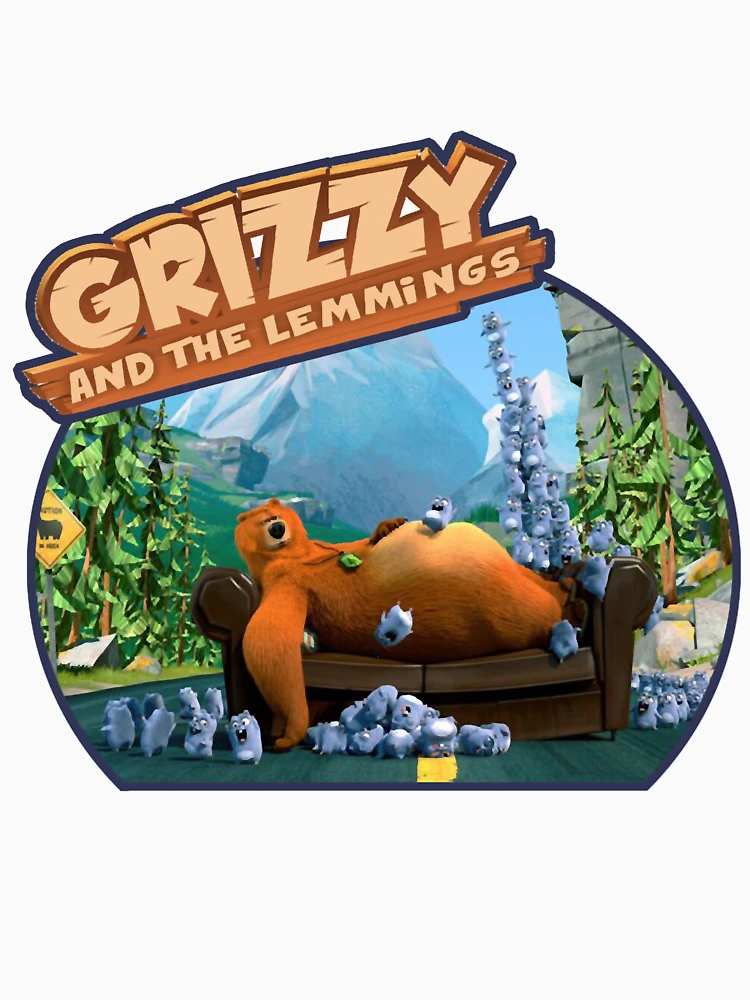 Imagen 7 de 7, Camiseta clásica con la obra Grizzy y los lemmings, diseñada y vendida por railynn-brodie.